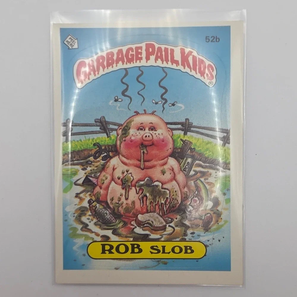 Topps Garbage Pail Kids OS2 Rob Slob 52b Multi Fair 1985 Series 2 Sticker Card